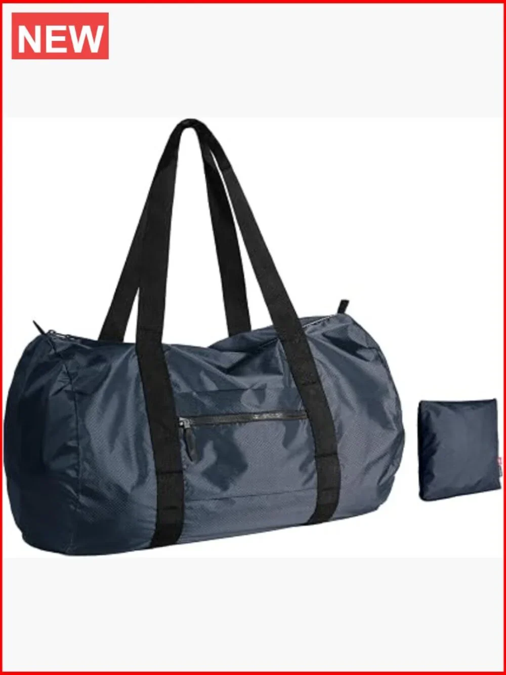 Lightweight Travel Duffel Bag, Water-Resistant Sports Gym Bag, 32L Foldable